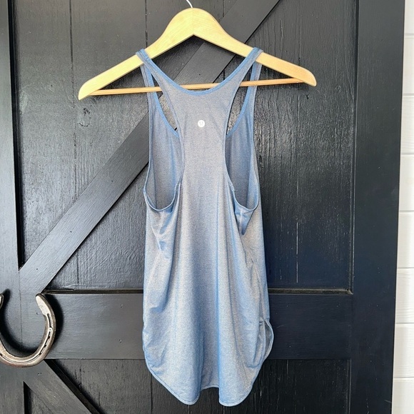 Lululemon What The Sport Singlet Iridescent Tank in Heathered Poseidon Gold Sz 2 - Picture 8 of 10